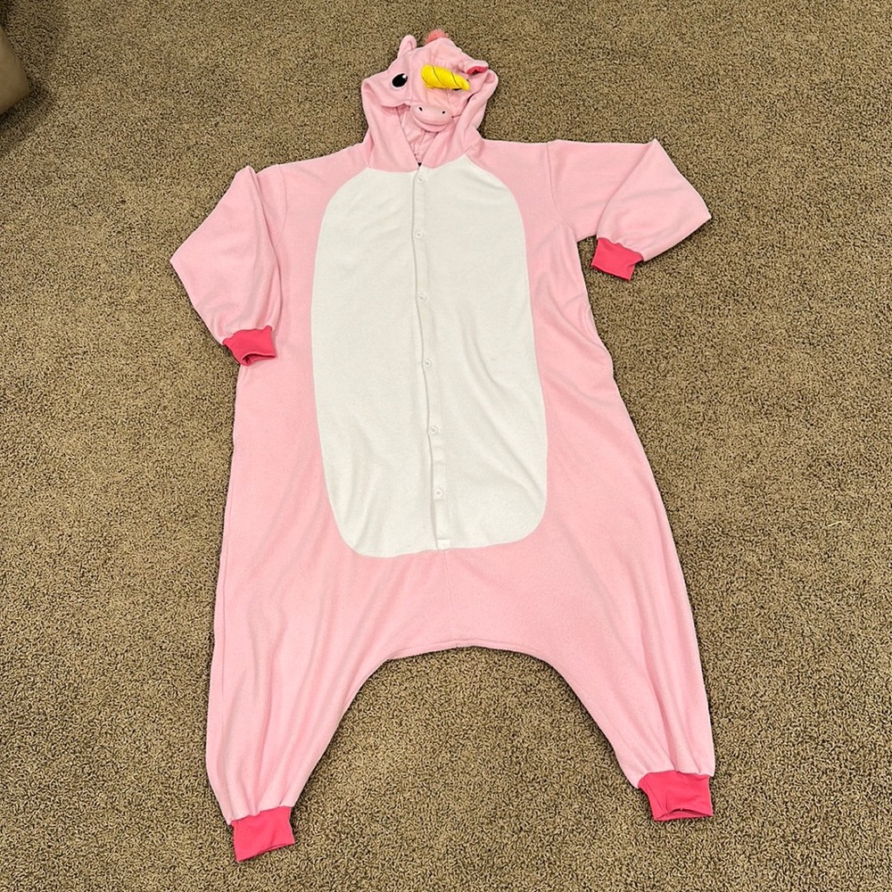 Unicorn Medium Union Suit/ pajama